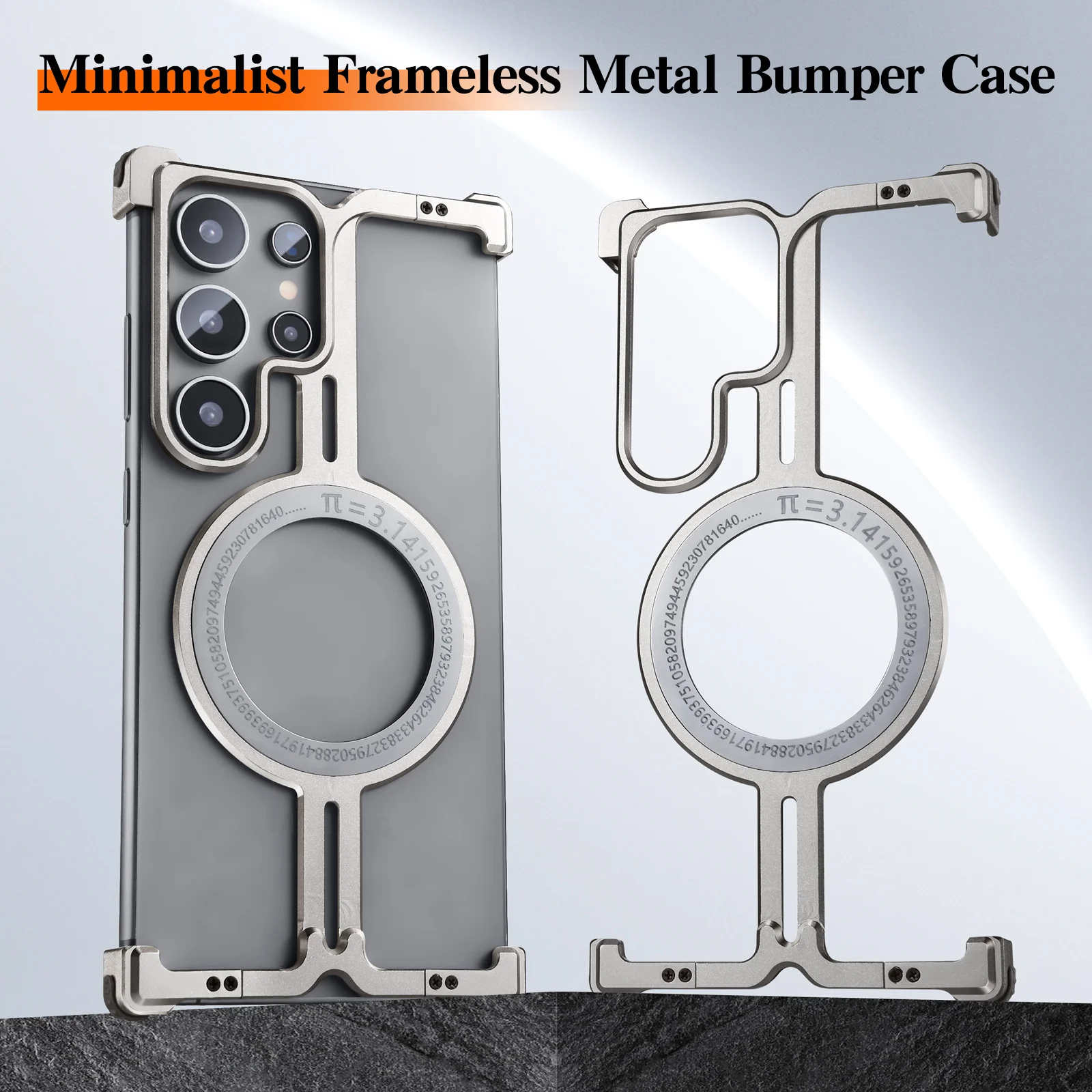 Oatsbasf Magnetic Phone Case for Samsung Galaxy S24Ultra Frameless Metal Phone Protective Cover Wireless Charging Bumper
Oatsbasf Magnetic Phone Case for Samsung Galaxy S24Ultra Frameless Metal Phone Protective Cover Wireless Charging Bumper
