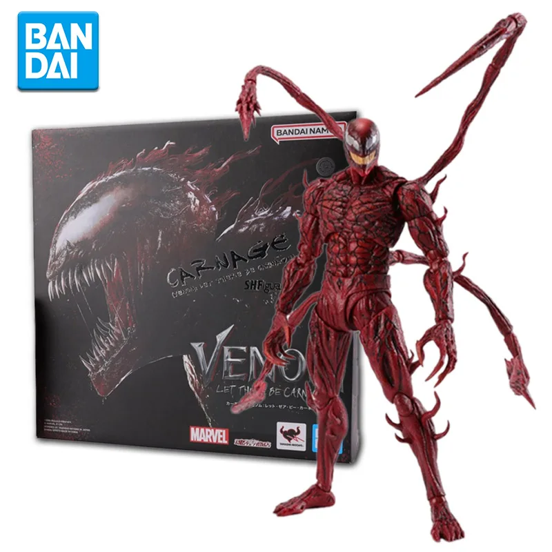 Bandai Genuine Venom 2 Anime Action Figure Model Carnage Anime Figure Toys Movable Doll Collectible Decoration Kids Gifts
Bandai Genuine Venom 2 Anime Action Figure Model Carnage Anime Figure Toys Movable Doll Collectible Decoration Kids Gifts