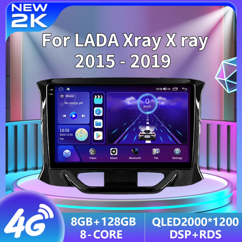 

2K Android 13 For LADA Xray X ray 2015 - 2019 Car Auto Radio Multimedia Video Player Navigation Stereo GPS Carplay Autoradio DVD