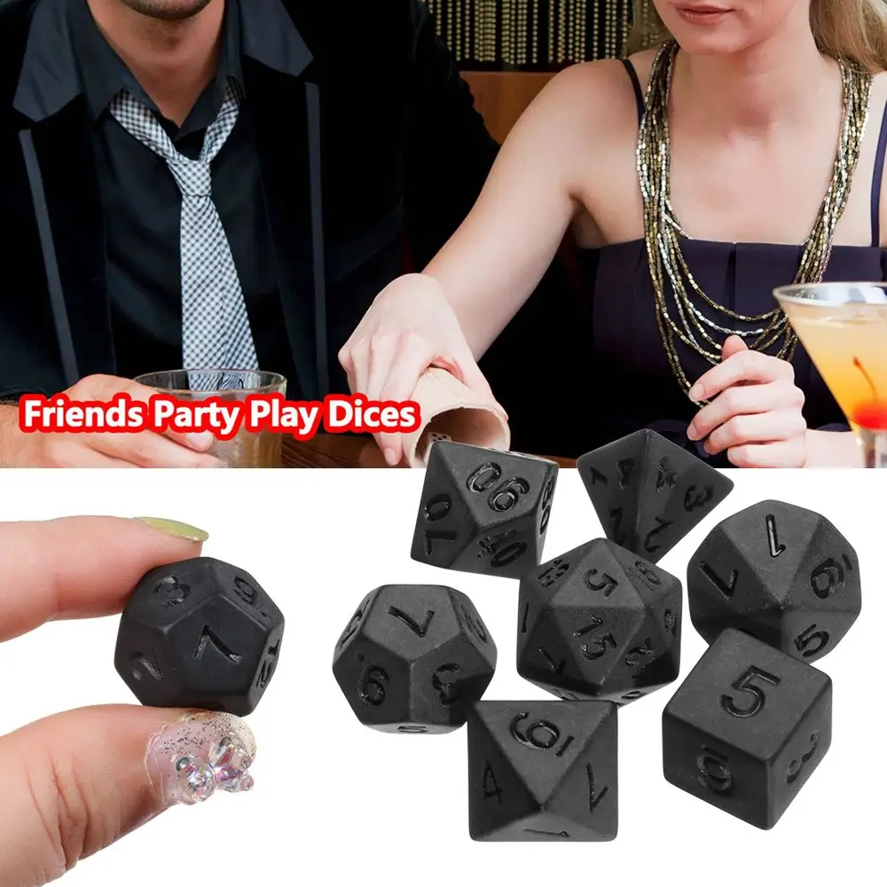 7Pcs/Set Polyhedral Black Dice Set Game Dice For TRPG DND Accessories Polyhedral Dice For Board Card Game Math Games Polyhedral
7Pcs/Set Polyhedral Black Dice Set Game Dice For TRPG DND Accessories Polyhedral Dice For Board Card Game Math Games Polyhedral