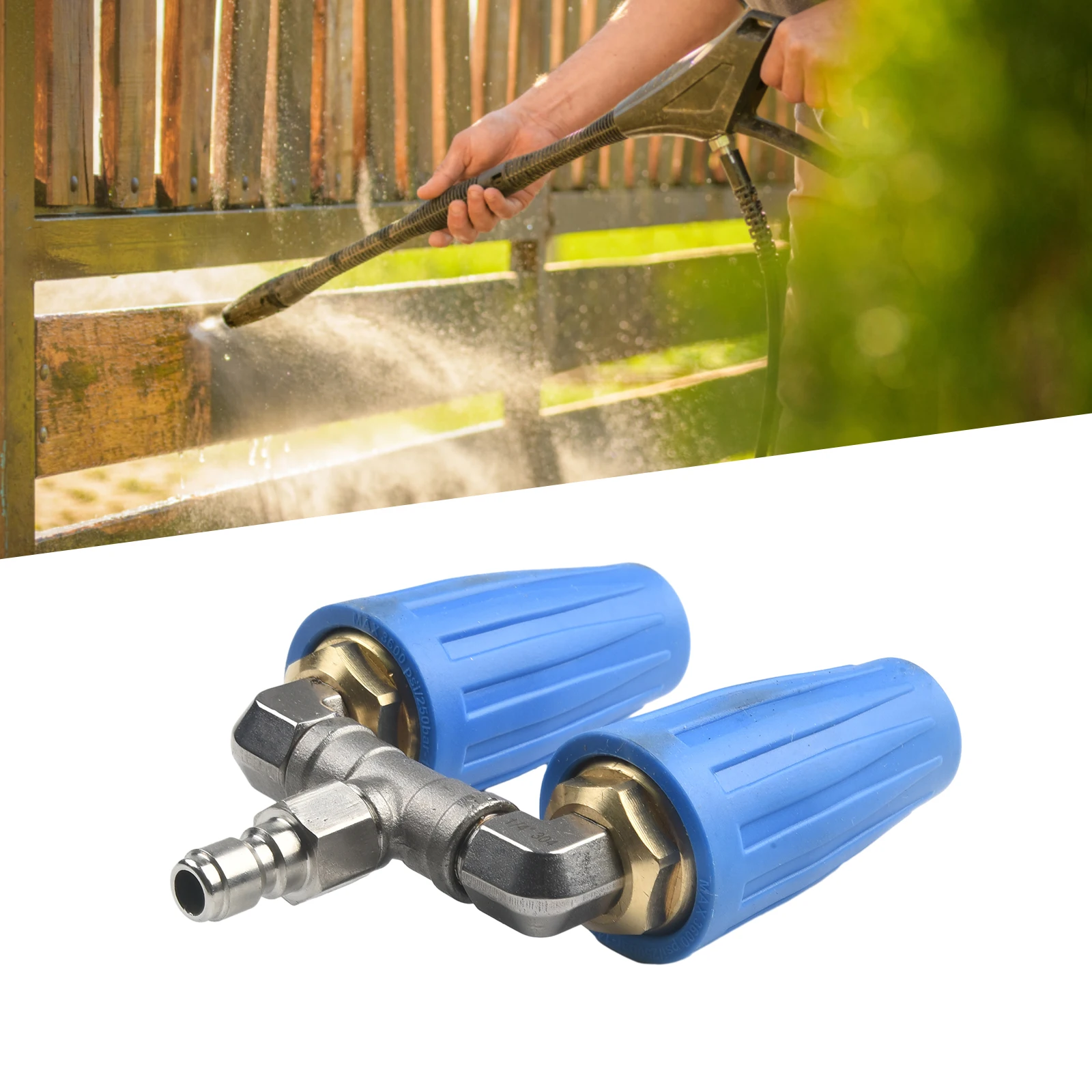 1pcs High Pressure Washer Rotating Dual Turbo Nozzle Spray Tip1/4" 4000PSI 4-6GPM High Quality Pressure Washers Accessories
1pcs High Pressure Washer Rotating Dual Turbo Nozzle Spray Tip1/4" 4000PSI 4-6GPM High Quality Pressure Washers Accessories
