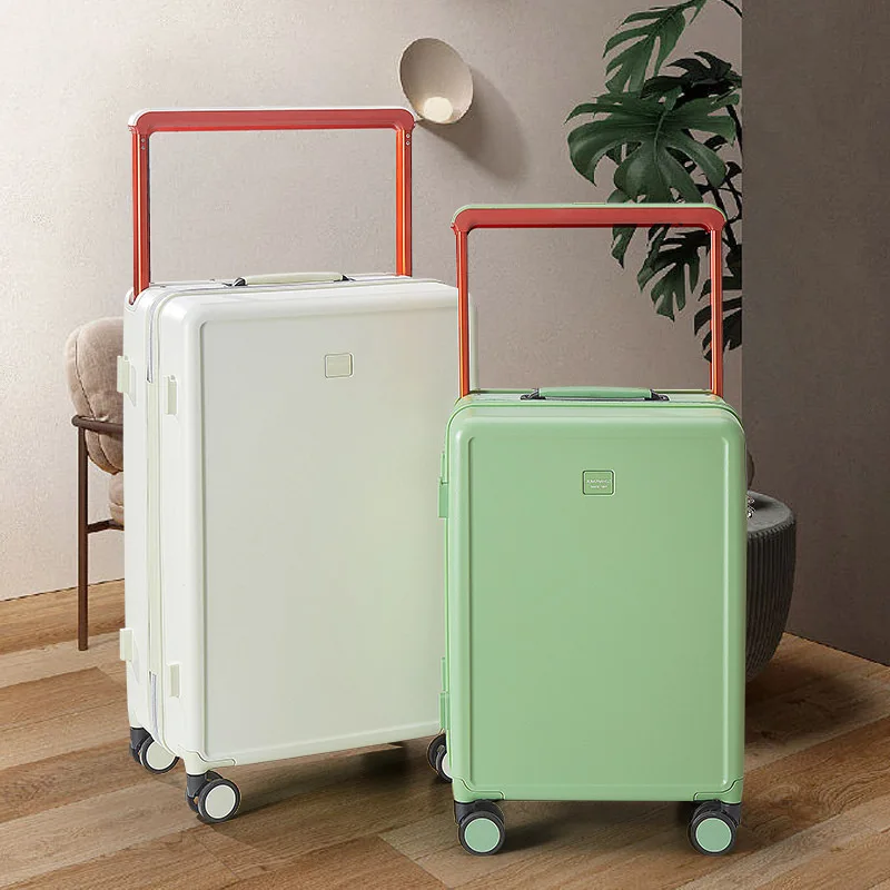 

Carry On Suitcase password rolling luggage case Women's fashion lightweight luggage zipper TSA travel suitcase on wheels