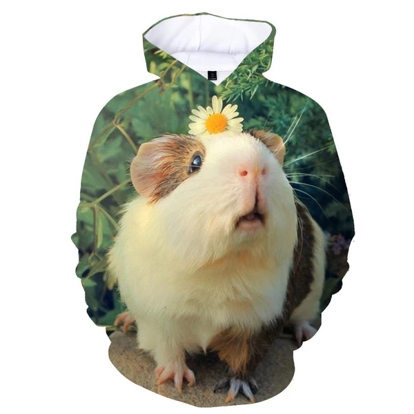 

Animal Guinea Pig 3D Print Hoodie Men/Women y2k Casual Fashion Hooded Shirt Kids Pullover Sweatshirts Oversized Unisex Clothing