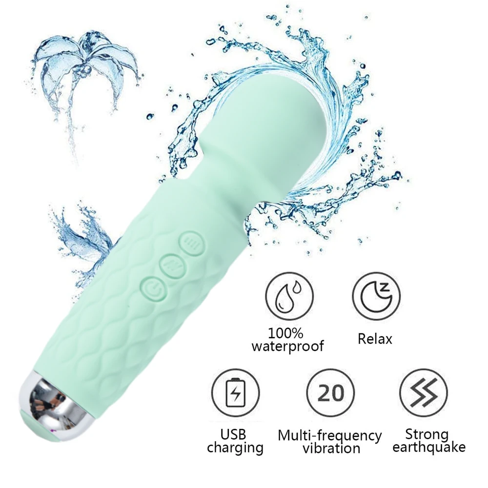 20 Modes Strong Vibration Upgraded Mini Vibrator Usb Charging Handheld Wand Massager G-Spot Clitoris Vibrator Sex Toys for Women 20 Modes Strong Vibration Upgraded Mini Vibrator Usb Charging Handheld Wand Massager G-Spot Clitoris Vibrator Sex Toys for Women