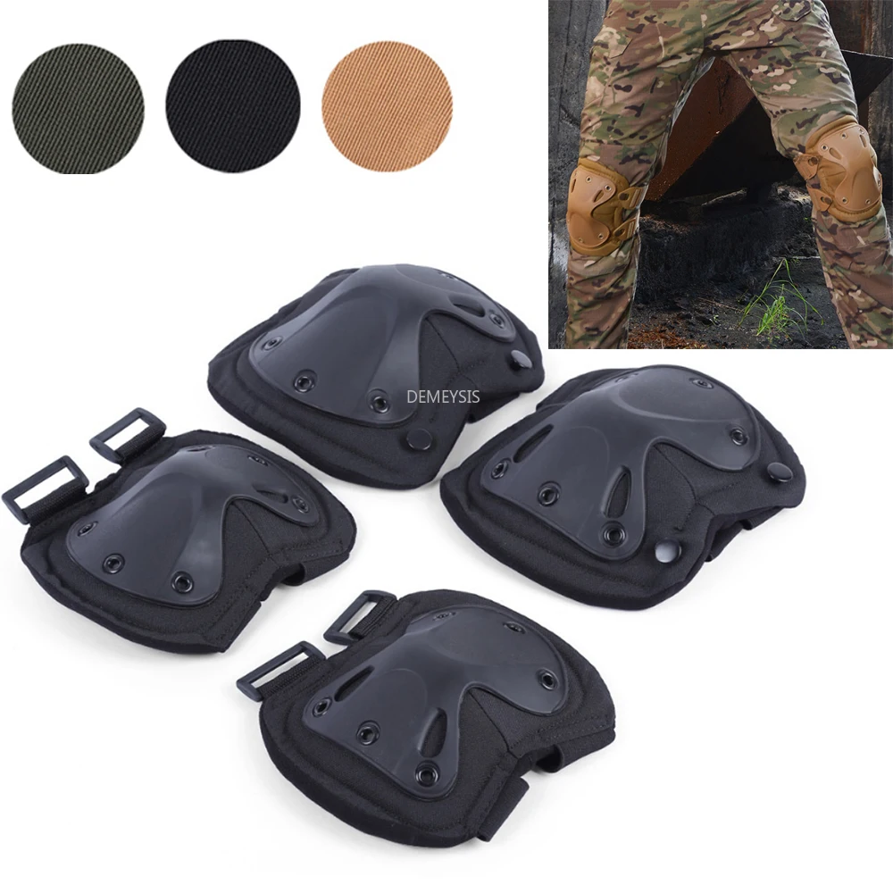 Military Army Knee Pads & Elbow Pads Set Outdoor Tactical Knee Protector Airsoft Paintball Hunting War Game Knee Elbow Pads
Military Army Knee Pads & Elbow Pads Set Outdoor Tactical Knee Protector Airsoft Paintball Hunting War Game Knee Elbow Pads