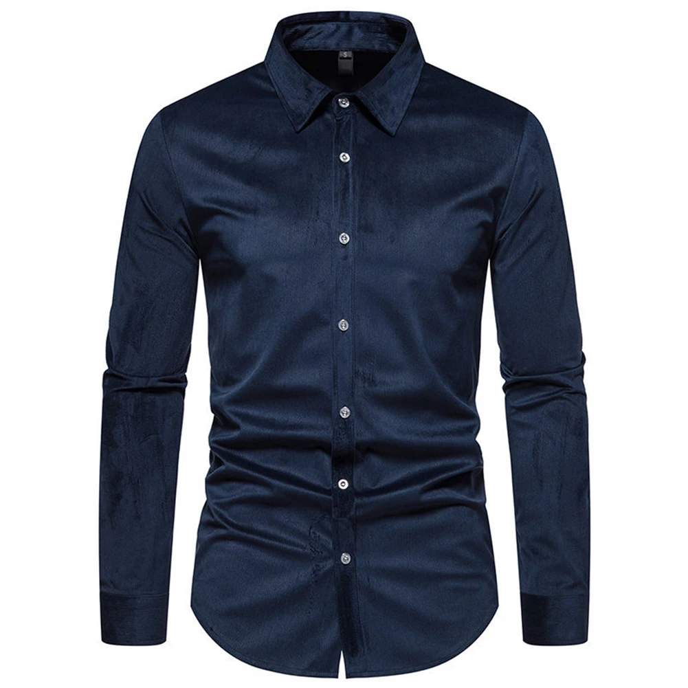 Fashion Men's Corduroy Lapel Shirts And Blouses Business Formal Social Solid Color Long Sleeve Streetwear Tops Shirt Clothing
Fashion Men's Corduroy Lapel Shirts And Blouses Business Formal Social Solid Color Long Sleeve Streetwear Tops Shirt Clothing