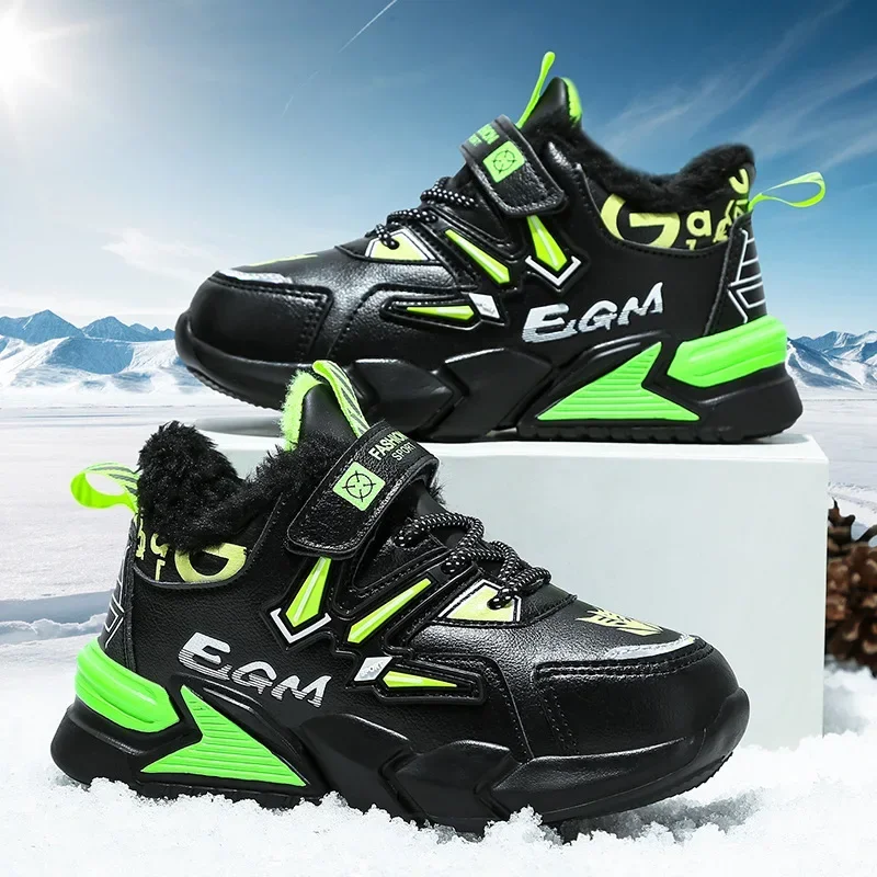 Girls Fashion Kids Jogging Sneakers Toddler Snow Boots Boys Walking Trainers Winter PU Leather Upper Children Plush Warm Shoes
Girls Fashion Kids Jogging Sneakers Toddler Snow Boots Boys Walking Trainers Winter PU Leather Upper Children Plush Warm Shoes