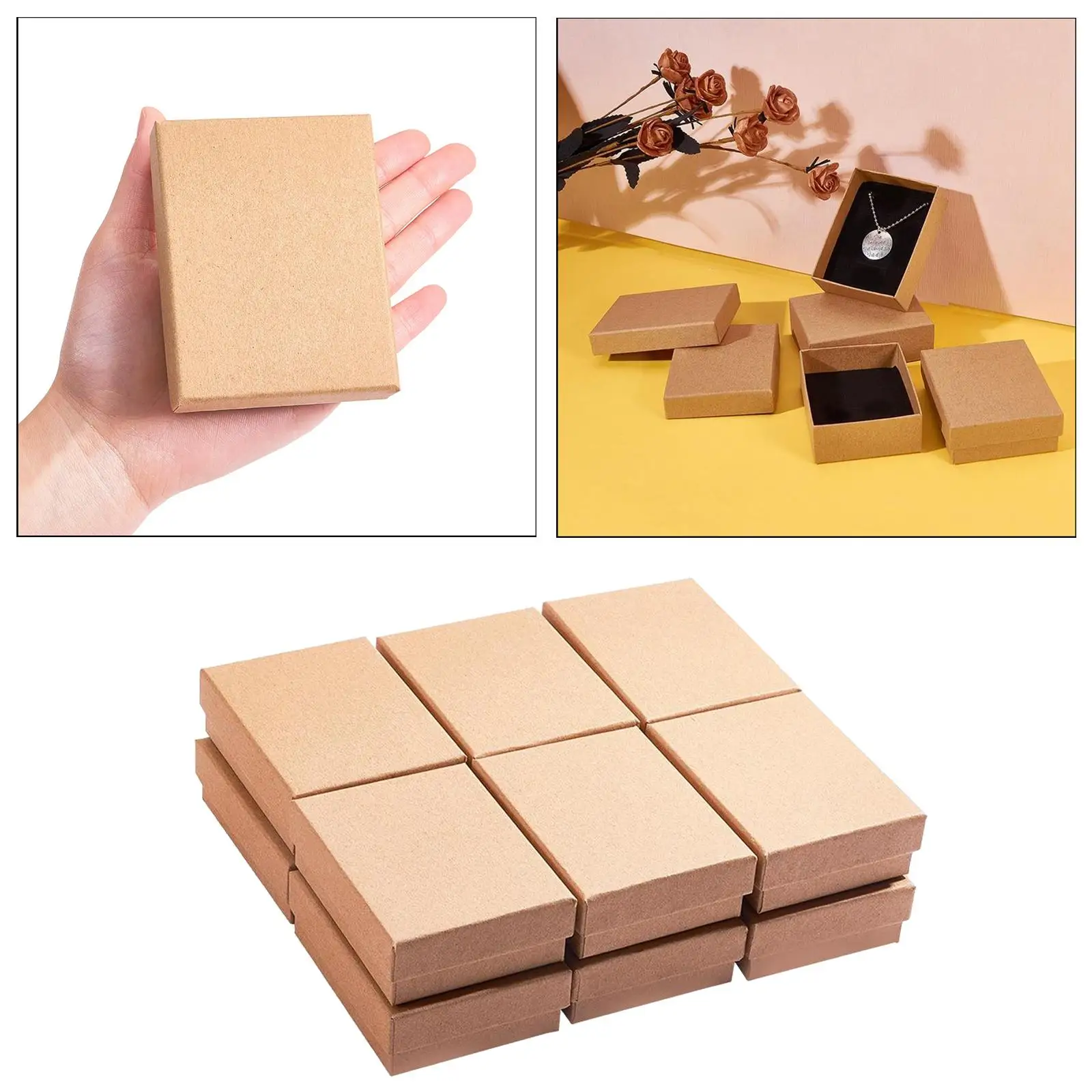 

12pcs Rings Watch Showcase Shipping Packaging Box