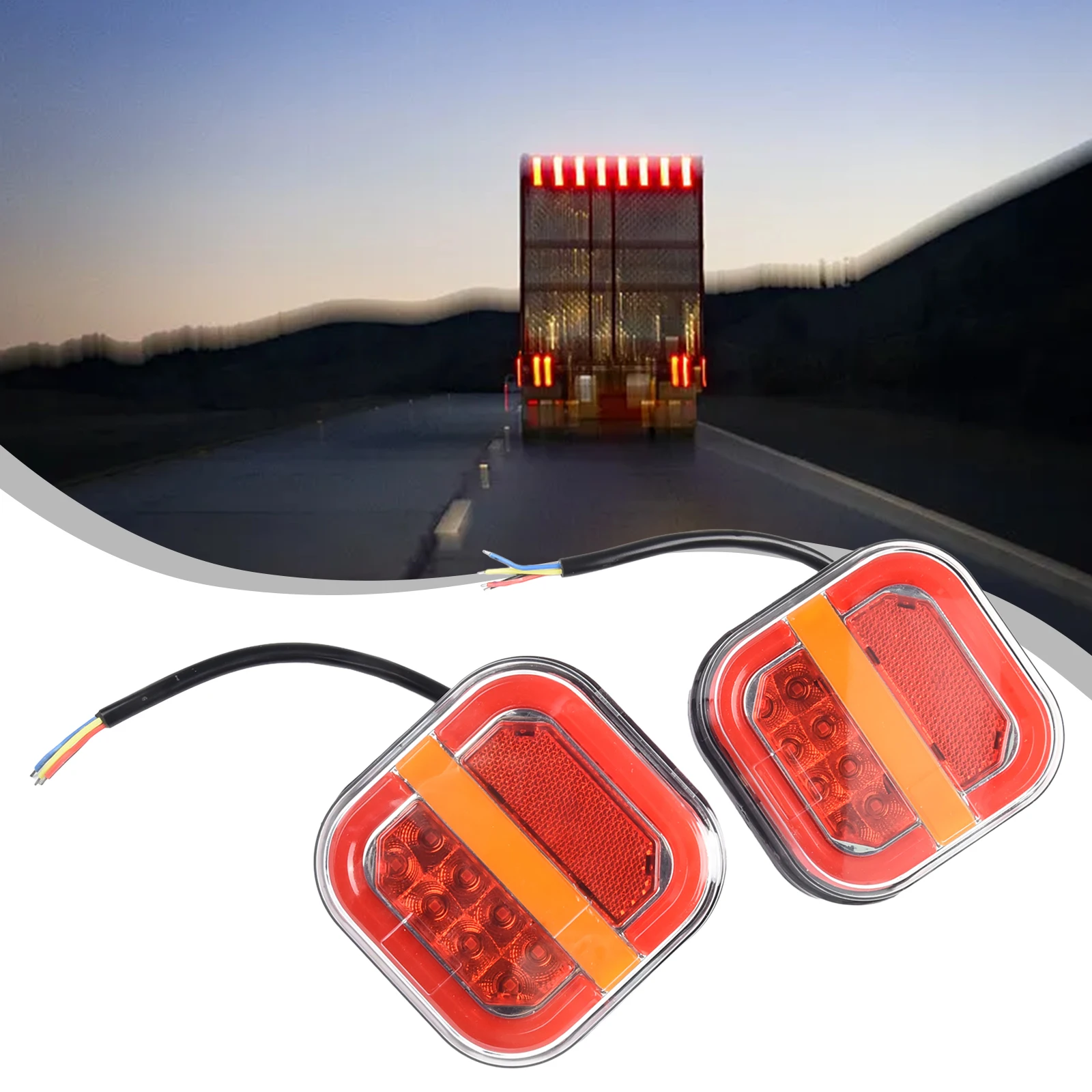 2 шт., Задний сигнал поворота для грузовика, 109x107x37 мм
2 шт., Задний сигнал поворота для грузовика, 109x107x37 мм