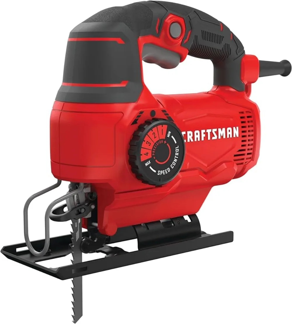 

CRAFTSMAN Jig Saw, 4 Orbital Settings, Up to 3,000 SPM, 5 Amp, Corded (CMES610)