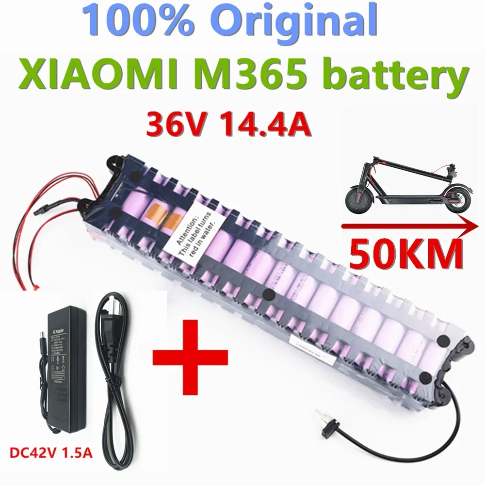 Original 36V 14.4Ah Battery for Xiaomi M365 Special Battery Pack Electric Scooter Accessories Riding 40km BMS+Charger
Original 36V 14.4Ah Battery for Xiaomi M365 Special Battery Pack Electric Scooter Accessories Riding 40km BMS+Charger