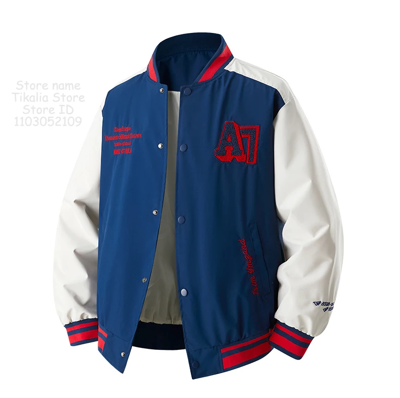 Men’s Varsity Baseball Jacket Streetwear Retro Color Block Bomber Coat with Embroidered Letters Button College Style Outerwear Men’s Varsity Baseball Jacket Streetwear Retro Color Block Bomber Coat with Embroidered Letters Button College Style Outerwear