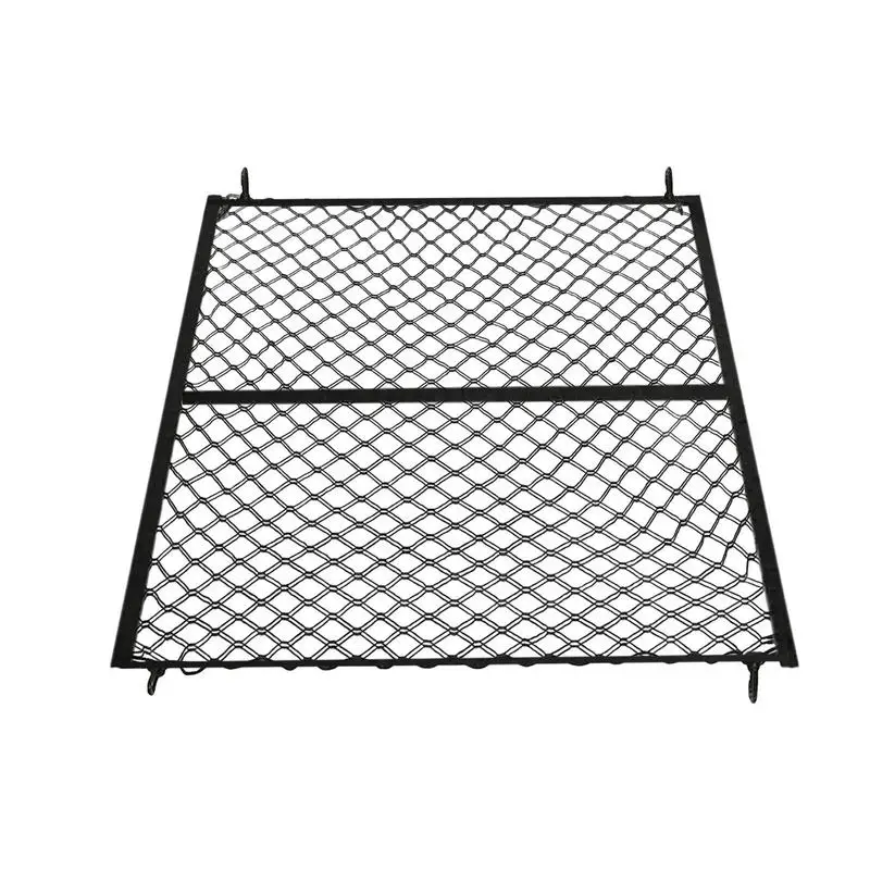 

Car Trunk Rooftop Mesh Cargo Net Universal Luggage Nets With 4 Fixed Hooks Double Layer Elastic Net For Pickup Trucks Suv Car