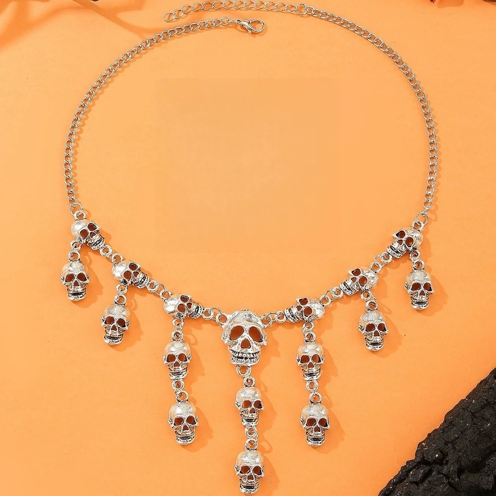 New Halloween Jewelry Punk Vintage Metal Skull Necklace Earrings Set Women's Party Accessories 7 Mallzona Sa297f9f0101c443fbf8dac44f4dd73b41 New Halloween Jewelry Punk Vintage Metal Skull Necklace Earrings Set Women's Party Accessories Mallzona