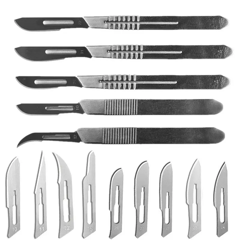 Metal Steel Surgical Blades Tool Sets NO.10/11/15/20/23 DIY Paper Cutting Phone Repair Carving Craft Knife Maintenance Scalpel
Metal Steel Surgical Blades Tool Sets NO.10/11/15/20/23 DIY Paper Cutting Phone Repair Carving Craft Knife Maintenance Scalpel
