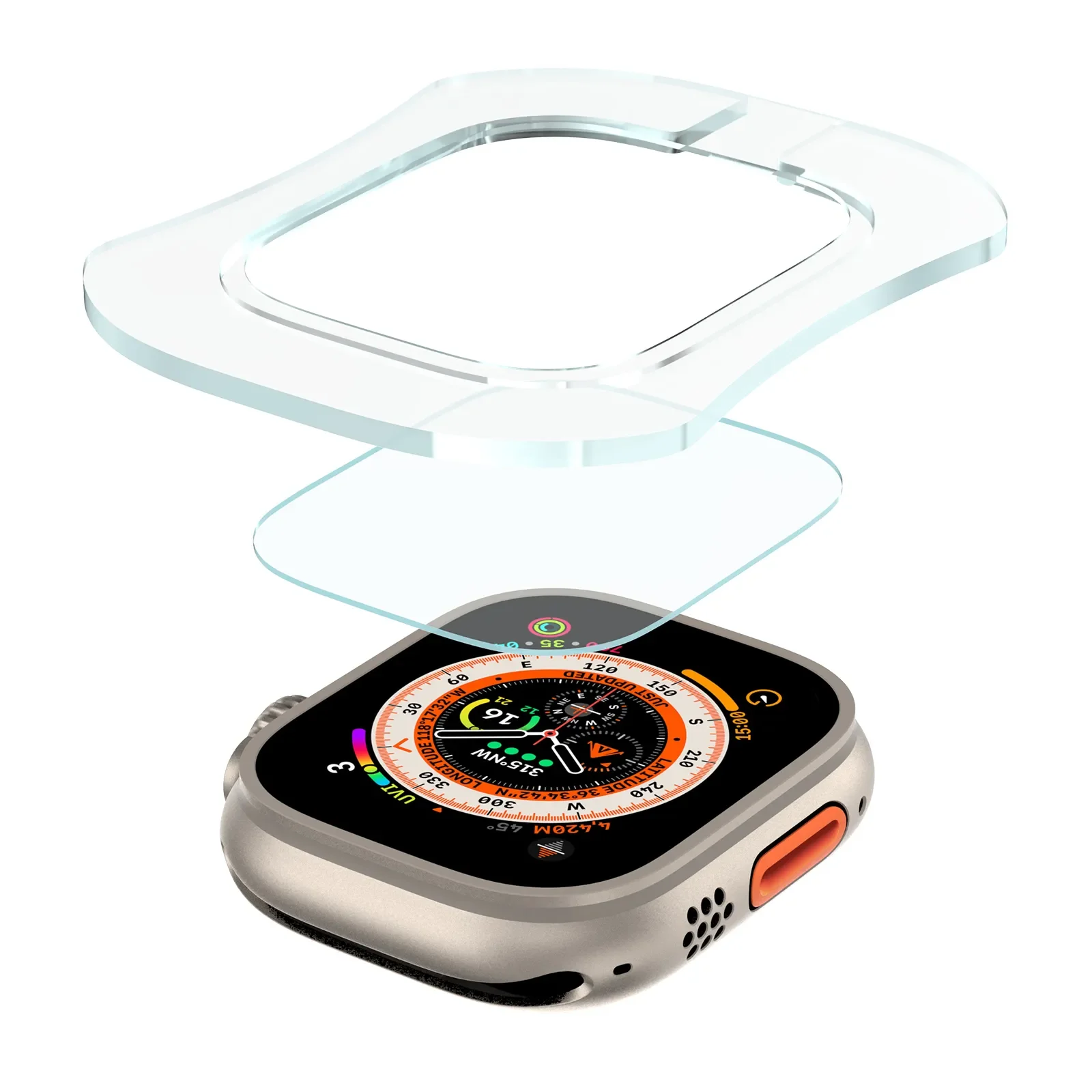 Tempered Glass Film For Apple Watch Ultra 2 49mm With Alignment Tool HD Screen Protector for iWatch Ultra 49mm Easy Install Kit
Tempered Glass Film For Apple Watch Ultra 2 49mm With Alignment Tool HD Screen Protector for iWatch Ultra 49mm Easy Install Kit