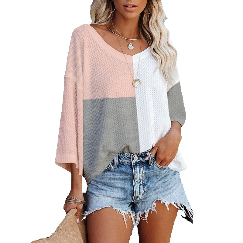 2023 Early Autumn New Multi Color Long Sleeved Top Women's Thin Loose Casual Style Waffle Plaid Knitting Shirt Women
2023 Early Autumn New Multi Color Long Sleeved Top Women's Thin Loose Casual Style Waffle Plaid Knitting Shirt Women