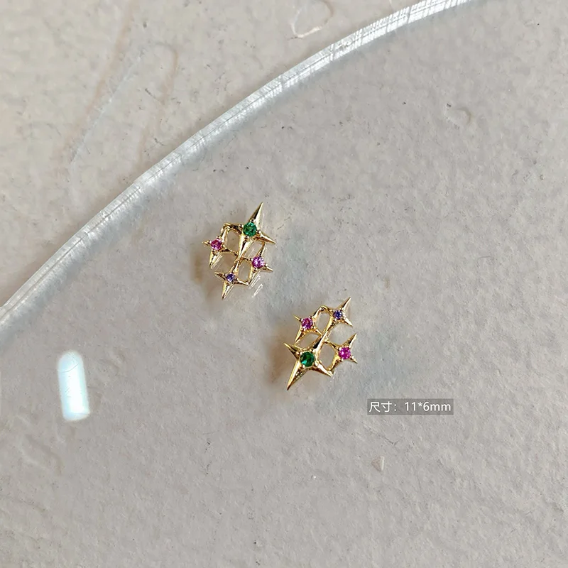 5Pcs New Shine Nail Art Star Diamonds High Quality Color Preservation Micro Inlaid Zircon Super Sparkling Exquisite Luxury Charm 
5Pcs New Shine Nail Art Star Diamonds High Quality Color Preservation Micro Inlaid Zircon Super Sparkling Exquisite Luxury Charm