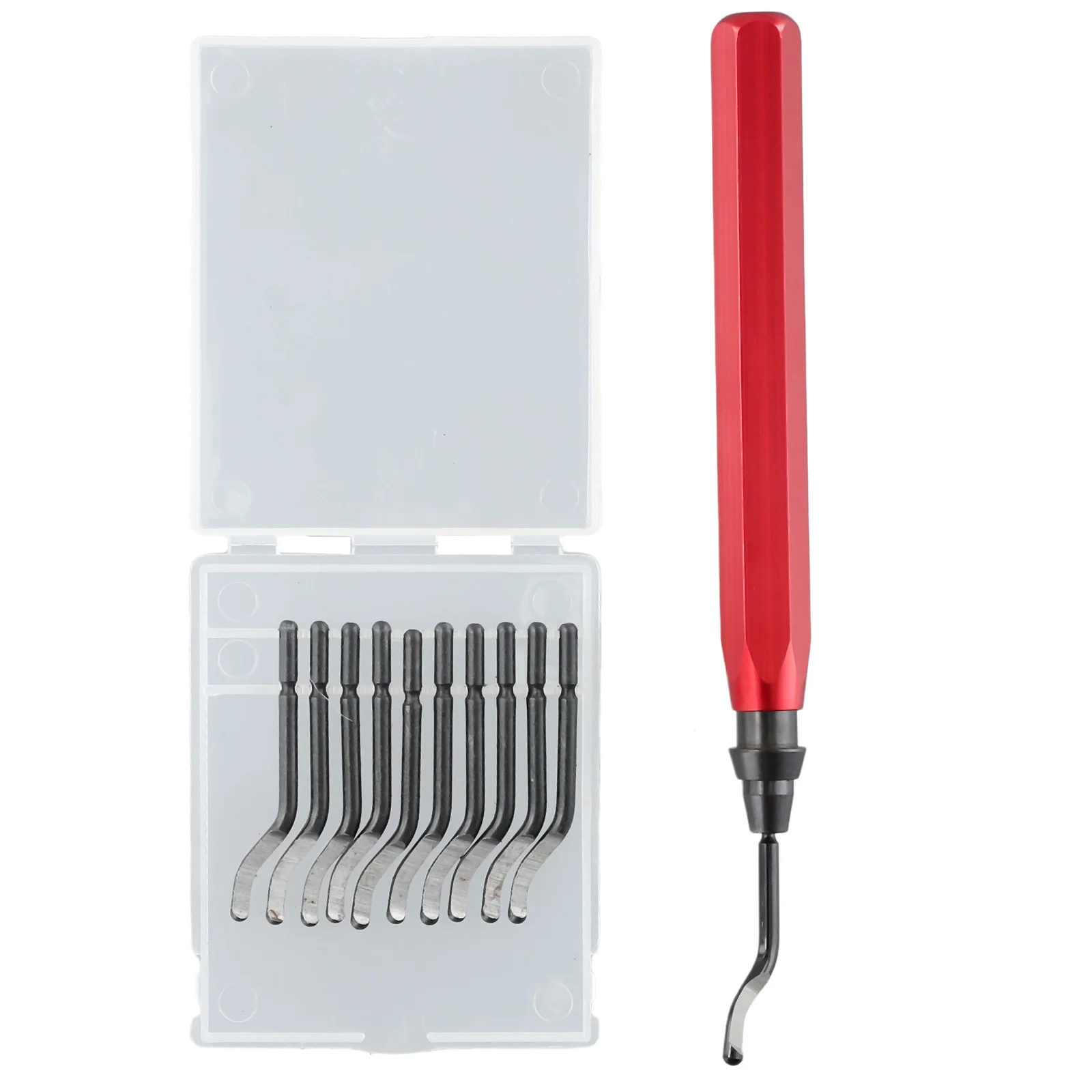 10pcs Rotary Deburr Blade RB1000 Handle Burr Deburring Remover Cutting Tool For Aluminum Rubber Plastic Hand Tool Accessories
10pcs Rotary Deburr Blade RB1000 Handle Burr Deburring Remover Cutting Tool For Aluminum Rubber Plastic Hand Tool Accessories