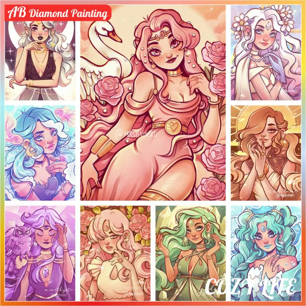 Fairy Girl Elf Beauty Art Drill Stich Embroidery Square Element AB Diamond Painting Stitch 5d Mosaic Room Home Decor Handcraft
Fairy Girl Elf Beauty Art Drill Stich Embroidery Square Element AB Diamond Painting Stitch 5d Mosaic Room Home Decor Handcraft