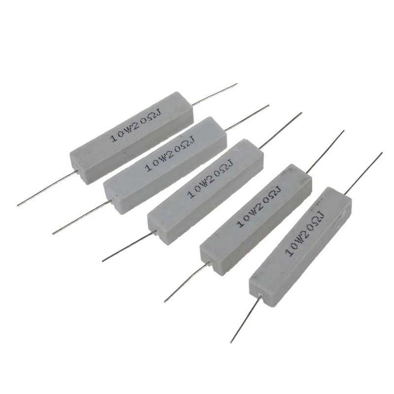 

20X 10W 20 Ohm 5% Wirewound Ceramic Cement Resistor 10 Watt