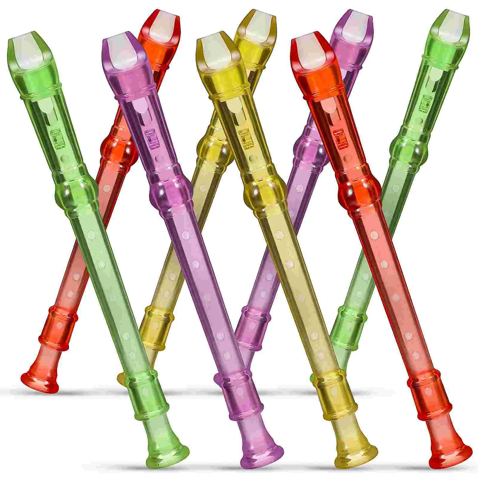 8 Pcs 8pcs Transparent Small Flute 6 Hole Mini Recorder Clarinet Musical Instrument Practice
8 Pcs 8pcs Transparent Small Flute 6 Hole Mini Recorder Clarinet Musical Instrument Practice