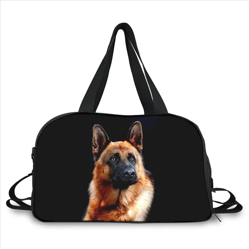 

German Shepherd Dog 3D printing fashion trend portable large capacity multi-function messenger bag travel bag
