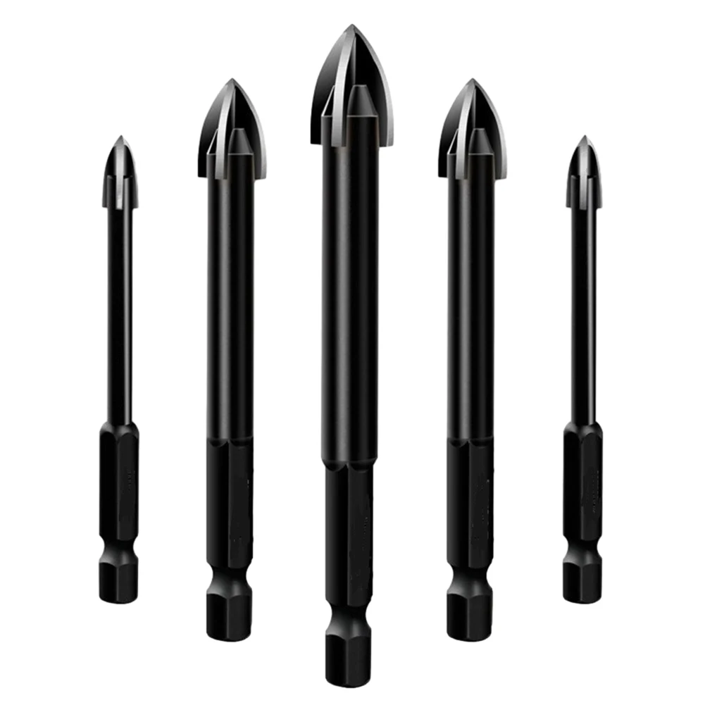 5pcs Cross Hex Tile Drill Bits Point With 4 Cutting Edges Cemented Carbide Drill Bits For Glass Ceramic Tile Ceramic Drilling
5pcs Cross Hex Tile Drill Bits Point With 4 Cutting Edges Cemented Carbide Drill Bits For Glass Ceramic Tile Ceramic Drilling