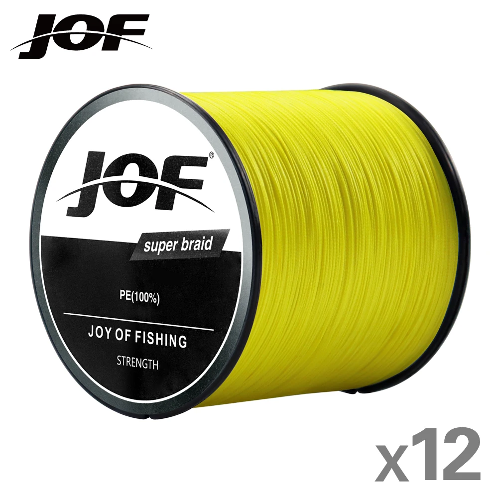JOF Super Strong 12 Strands Braided Fishing Line X12 PE Line 1.0 - 8.0 # 300M Abrasion Resistant Braided Fishing Lines
JOF Super Strong 12 Strands Braided Fishing Line X12 PE Line 1.0 - 8.0 # 300M Abrasion Resistant Braided Fishing Lines