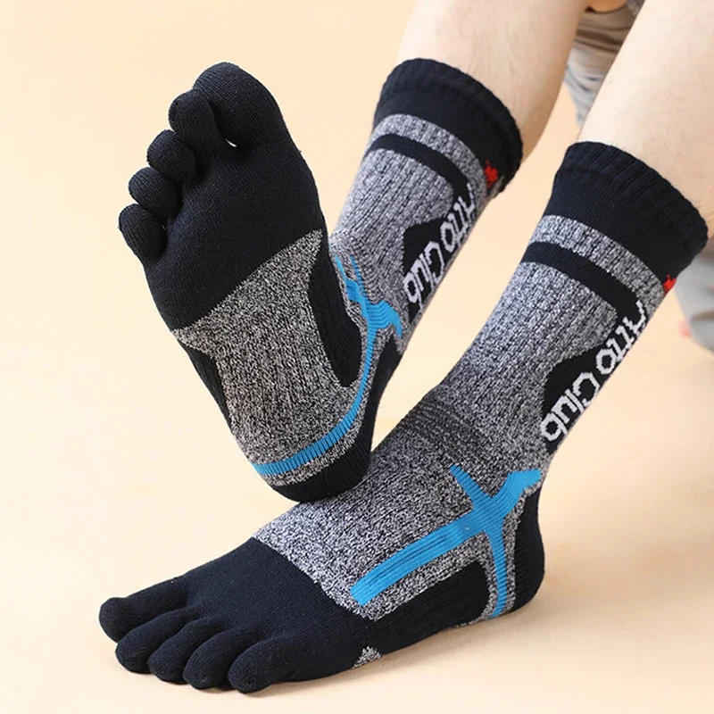 3 Pairs Man Sport Socks Long Cotton Compression Towel Bottom Bike Run Outdoor Basketball 5 Finger Calf socks Damping
3 Pairs Man Sport Socks Long Cotton Compression Towel Bottom Bike Run Outdoor Basketball 5 Finger Calf socks Damping