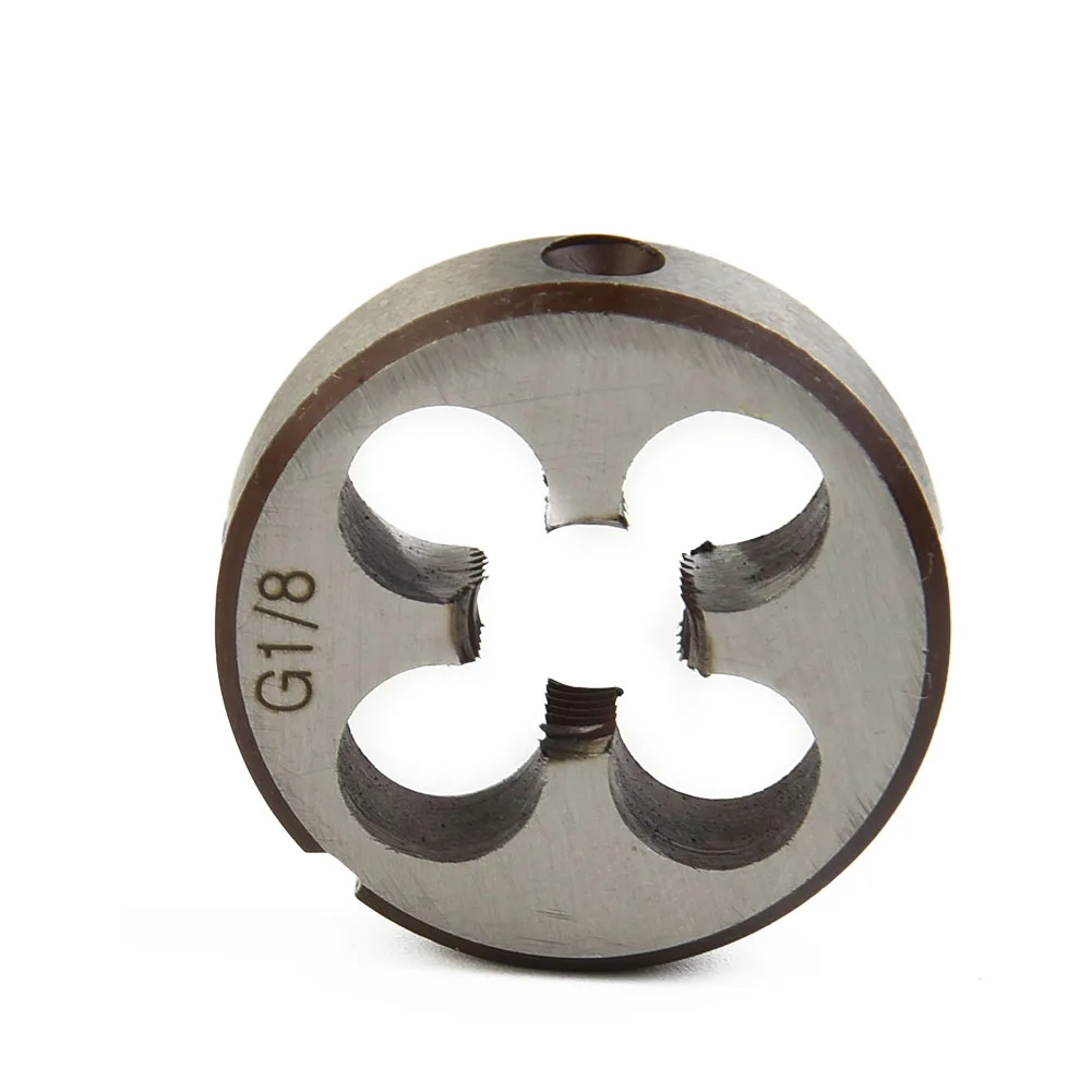 Thread Round Dies 1/8 1/4 3/8 1/2 3/4 HSS High Duty Pipe High Speed Steel Tool Parts Professional Right Hand Thread Die
Thread Round Dies 1/8 1/4 3/8 1/2 3/4 HSS High Duty Pipe High Speed Steel Tool Parts Professional Right Hand Thread Die