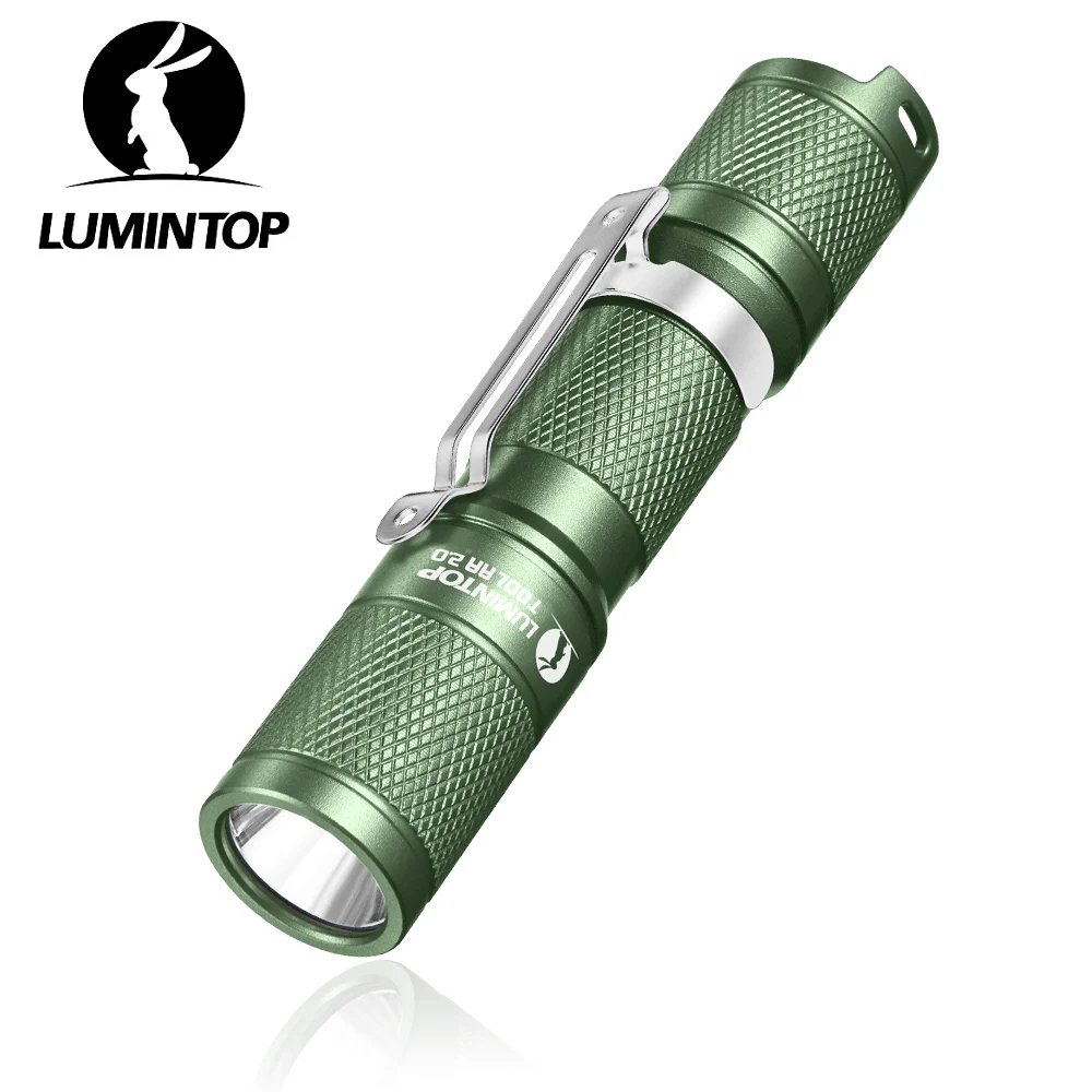 

EDC Outdoor Camping Flashlight Self Defense High Power LED Lighting Green 900 Lumens Powerful Torch AA 14500 Light TOOL AA 3.0