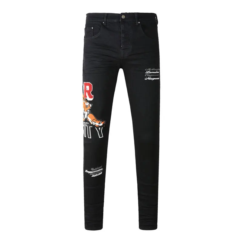 High Street Fashion Men Jeans Black Stretch Skinny Fit Brand Jeans Men Embroidery Designer Patched Hip Hop Denim Pencil Pants
High Street Fashion Men Jeans Black Stretch Skinny Fit Brand Jeans Men Embroidery Designer Patched Hip Hop Denim Pencil Pants