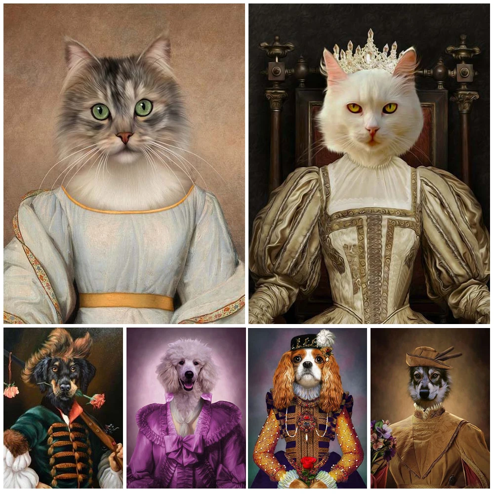 Pet Cat Funny Animal Princess Posters Wall Pictures For Living Room Nordic Poster Wall Art Canvas Painting Home Decor Unframed
Pet Cat Funny Animal Princess Posters Wall Pictures For Living Room Nordic Poster Wall Art Canvas Painting Home Decor Unframed