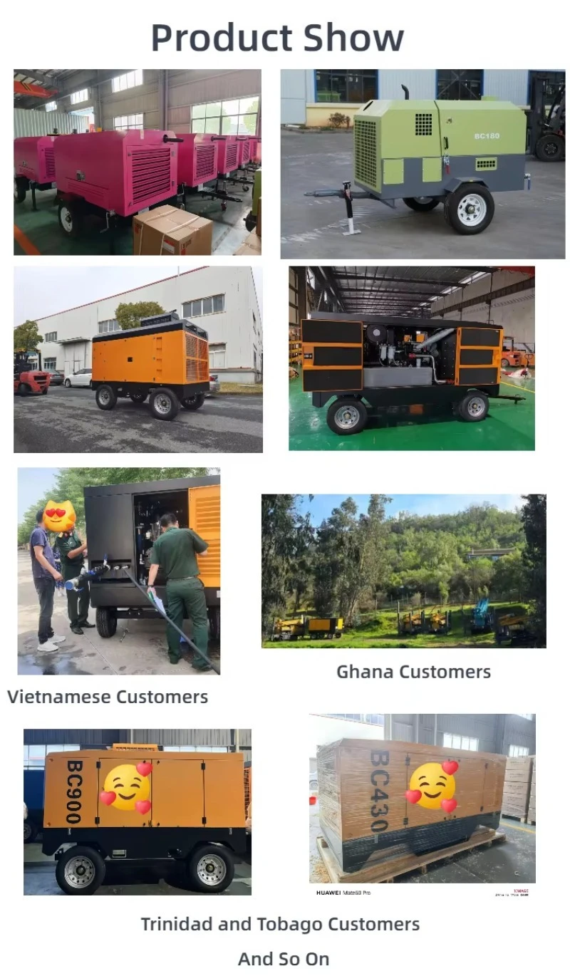 YG Customized Industrial Diesel Screw Air Compressor Machine 15-20Bar Low Pressure Intelligent Controller Large-Scale Pneumatic YG Customized Industrial Diesel Screw Air Compressor Machine 15-20Bar Low Pressure Intelligent Controller Large-Scale Pneumatic