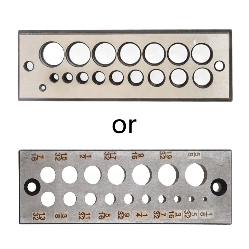 19 Holes Dowel Maker Steel Plate with Holes from 1/8In to 5/8In for Woodwork Dropship
19 Holes Dowel Maker Steel Plate with Holes from 1/8In to 5/8In for Woodwork Dropship