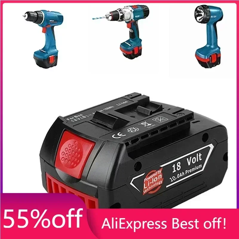 100%Original18V 6.0/8.0/10ah Rechargeable Lithium Ion Battery for Bosch 18V 6.0A Backup Battery Portable Replacement BAT609 
100%Original18V 6.0/8.0/10ah Rechargeable Lithium Ion Battery for Bosch 18V 6.0A Backup Battery Portable Replacement BAT609