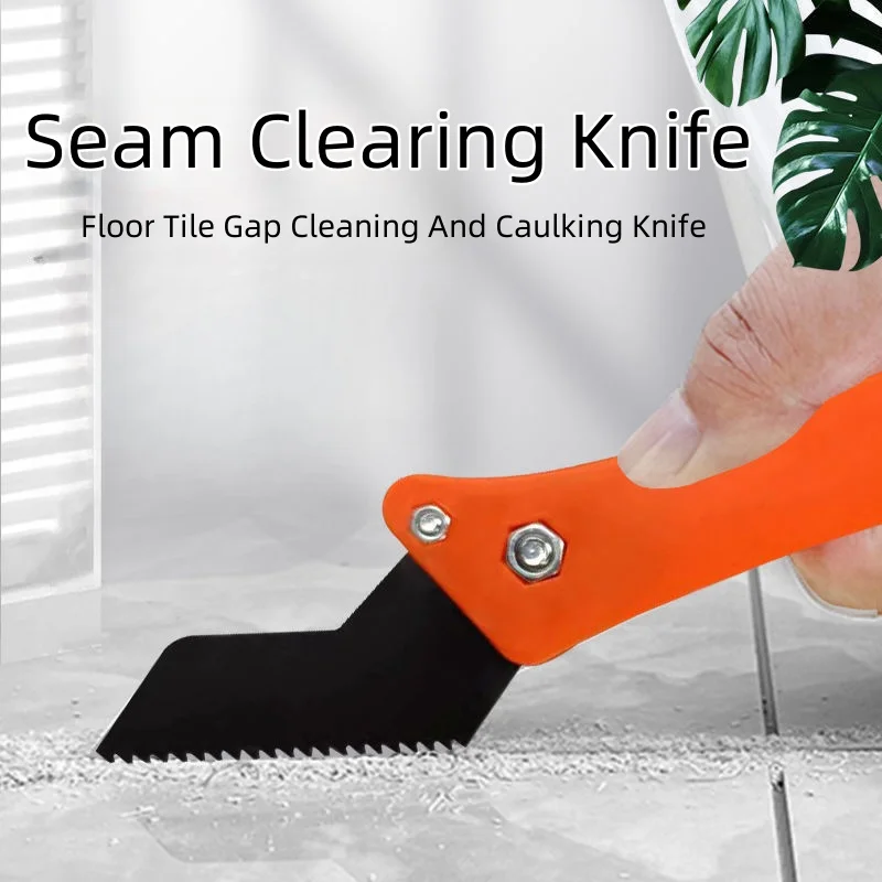 

New Sawtooth Seam Cleaner Cement Seam Tile Seam Beauty Tool Floor Tile Gap Cleaning Hooking Knife Construction Tool