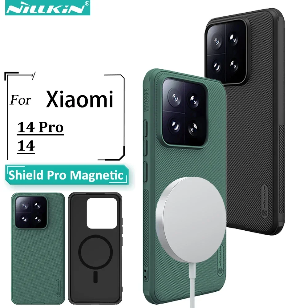 

Жесткая матовая задняя крышка Nillkin для Xiaomi Mi 14 Pro / 14 5G Case 360 PC, Защита камеры для Mi14