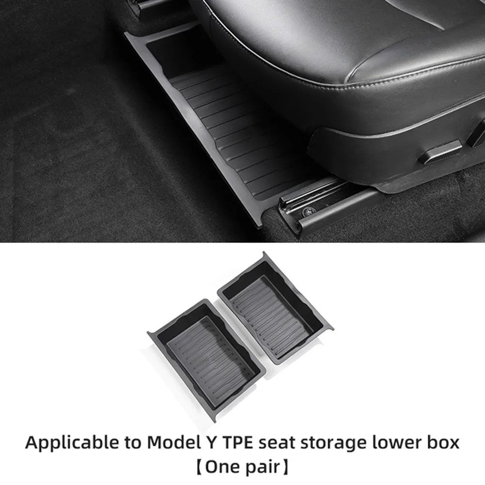 1/2Pcs TPE Under Seat Storage Box Organizer underseat Drawer For Tesla Model Y Accessories Under Seat Drawer Hidden Storage Tray
1/2Pcs TPE Under Seat Storage Box Organizer underseat Drawer For Tesla Model Y Accessories Under Seat Drawer Hidden Storage Tray