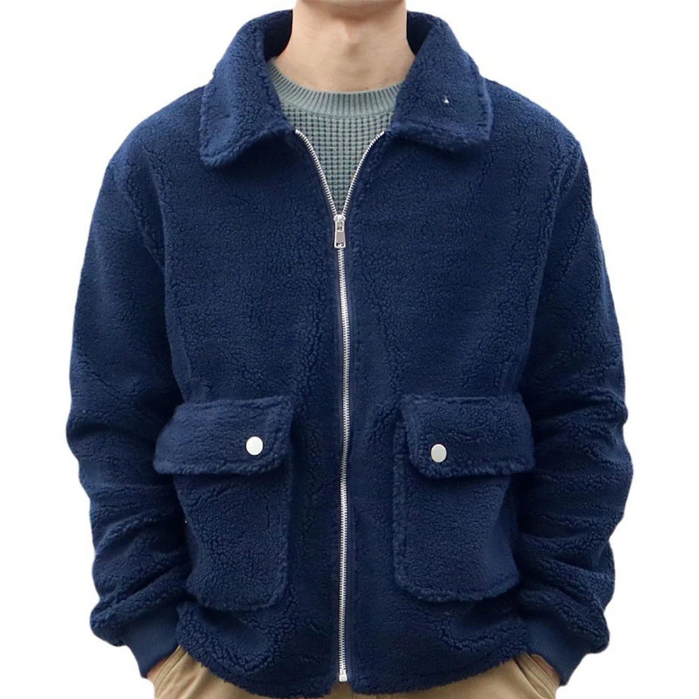 New Men's Winter Warm Fleece Jackets Solid Color Zip Up Pocket Coat Overcoat Furry Thick Jacket Outwear Tops Men Clothing
New Men's Winter Warm Fleece Jackets Solid Color Zip Up Pocket Coat Overcoat Furry Thick Jacket Outwear Tops Men Clothing