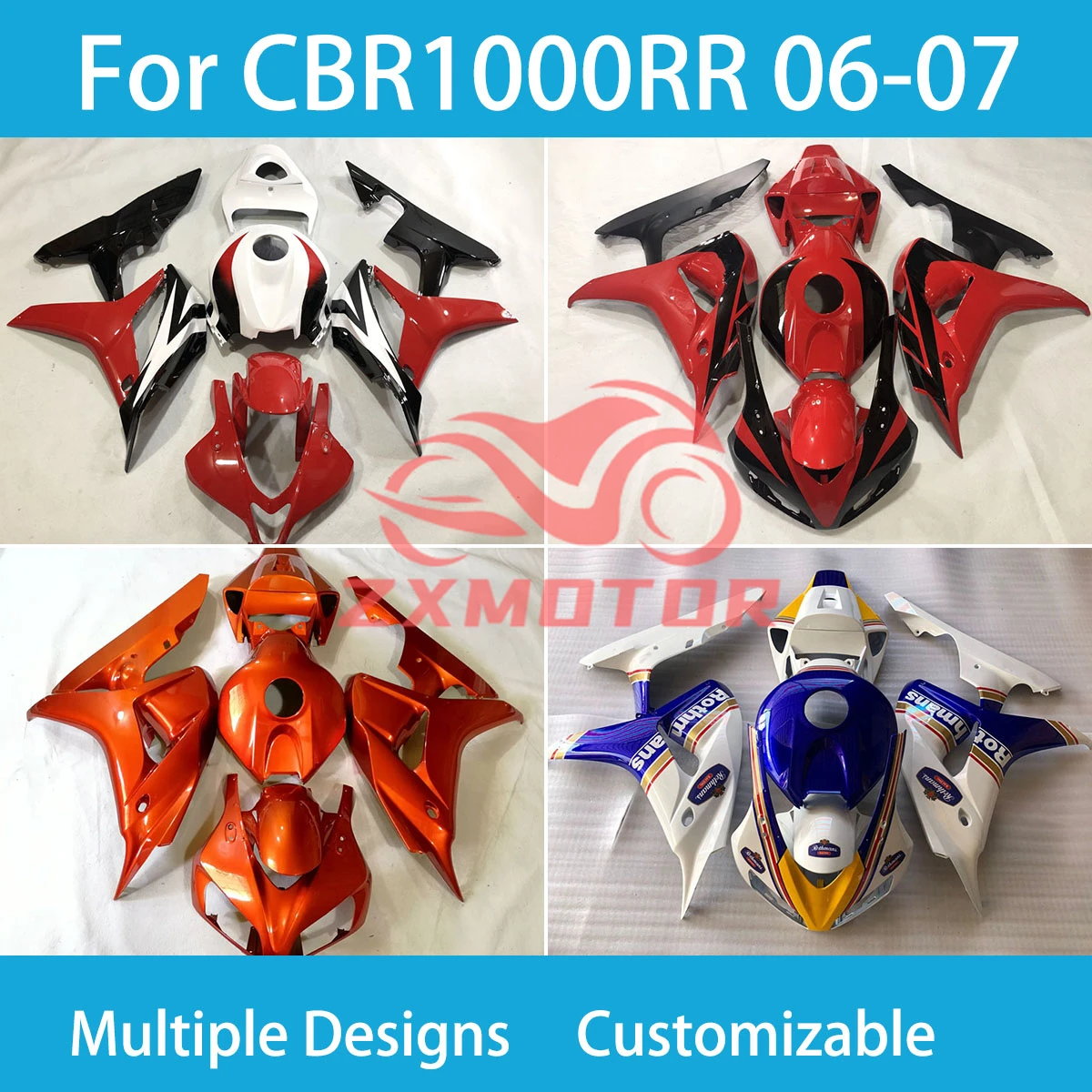 Rebuild Motorcycle Fairings CBR 1000RR 2006 2007 Motorcycle Fairing Kit Injection Cowling for Honda CBR 1000 RR 06 07
Rebuild Motorcycle Fairings CBR 1000RR 2006 2007 Motorcycle Fairing Kit Injection Cowling for Honda CBR 1000 RR 06 07