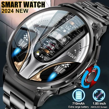 2024New Men's smartwatch HD Bluetooth Talk 1.85