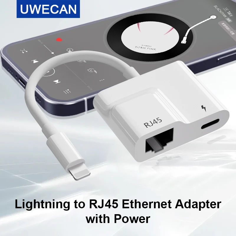 Адаптер Lightning/RJ45 Ethernet с портом для зарядки, совместим с iPhone/iPad/iPod, Plug and Play, поддерживает Ethernet 100 Мбит/с
Адаптер Lightning/RJ45 Ethernet с портом для зарядки, совместим с iPhone/iPad/iPod, Plug and Play, поддерживает Ethernet 100 Мбит/с