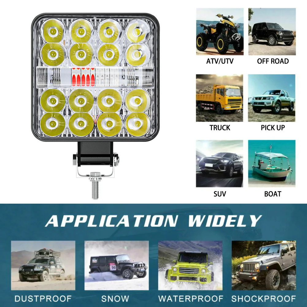 48W 3 Colors Car LED Work Light High Brightness Auto LED Spot Light Car Warning Fog Lamp For Car SUV Truck ATV Ship Accessories
48W 3 Colors Car LED Work Light High Brightness Auto LED Spot Light Car Warning Fog Lamp For Car SUV Truck ATV Ship Accessories