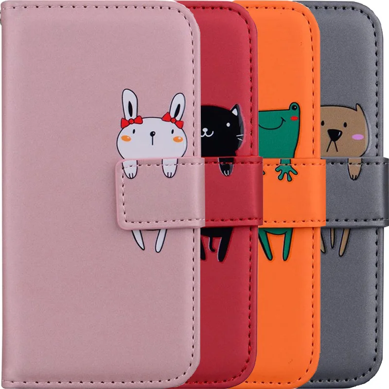 

Wallet Case For Xiaomi Mi Poco X3 NFC Redmi A1 9A Note 12 11 10 9T 7 8 9 Pro 9S 10S 11S 8T Cute Animal Card Pocket Cover #SAA