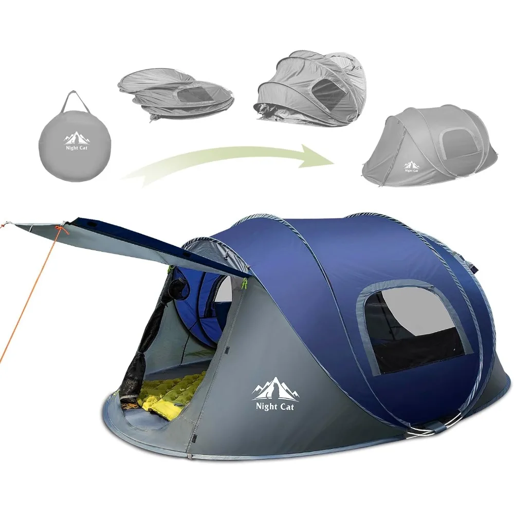 Night Cat Pop-up Camping Tent: 2 Person Tent Waterproof Instant Easy Setup Family Tent
Night Cat Pop-up Camping Tent: 2 Person Tent Waterproof Instant Easy Setup Family Tent