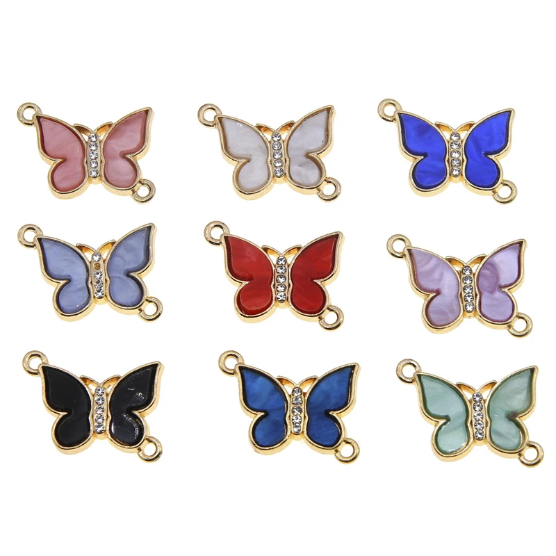 50pcs 23*16mm Mixed Color Inlaid Acrylic Cute Butterfly Charms Connector For Women Girls DIY Jewelry Making Bracelet Accessory
50pcs 23*16mm Mixed Color Inlaid Acrylic Cute Butterfly Charms Connector For Women Girls DIY Jewelry Making Bracelet Accessory