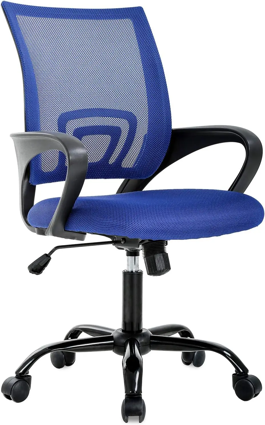 

Ergonomic Cheap Desk Chair Mesh Computer Chair Lumbar Support Modern Executive Adjustable Stool Rolling Swivel Chair(Blue)