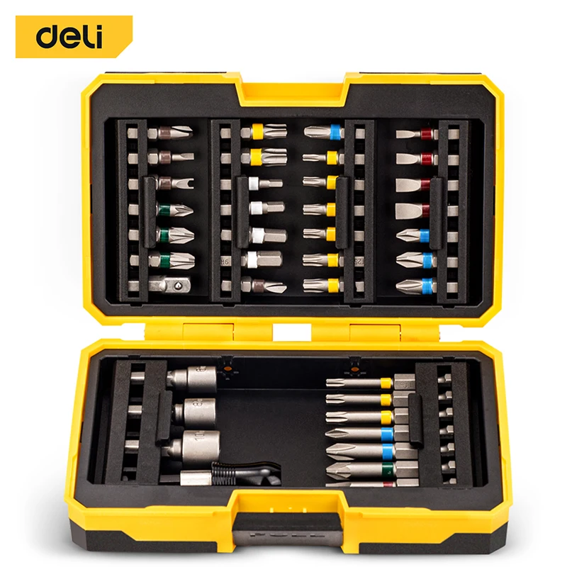 Deli Drills and Screwdriver Set Hand Tools Customs Free Products Screw Driver Bit Mechanical Workshop Tools Free Shipping Tool
Deli Drills and Screwdriver Set Hand Tools Customs Free Products Screw Driver Bit Mechanical Workshop Tools Free Shipping Tool